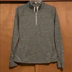 Grey quarter zip